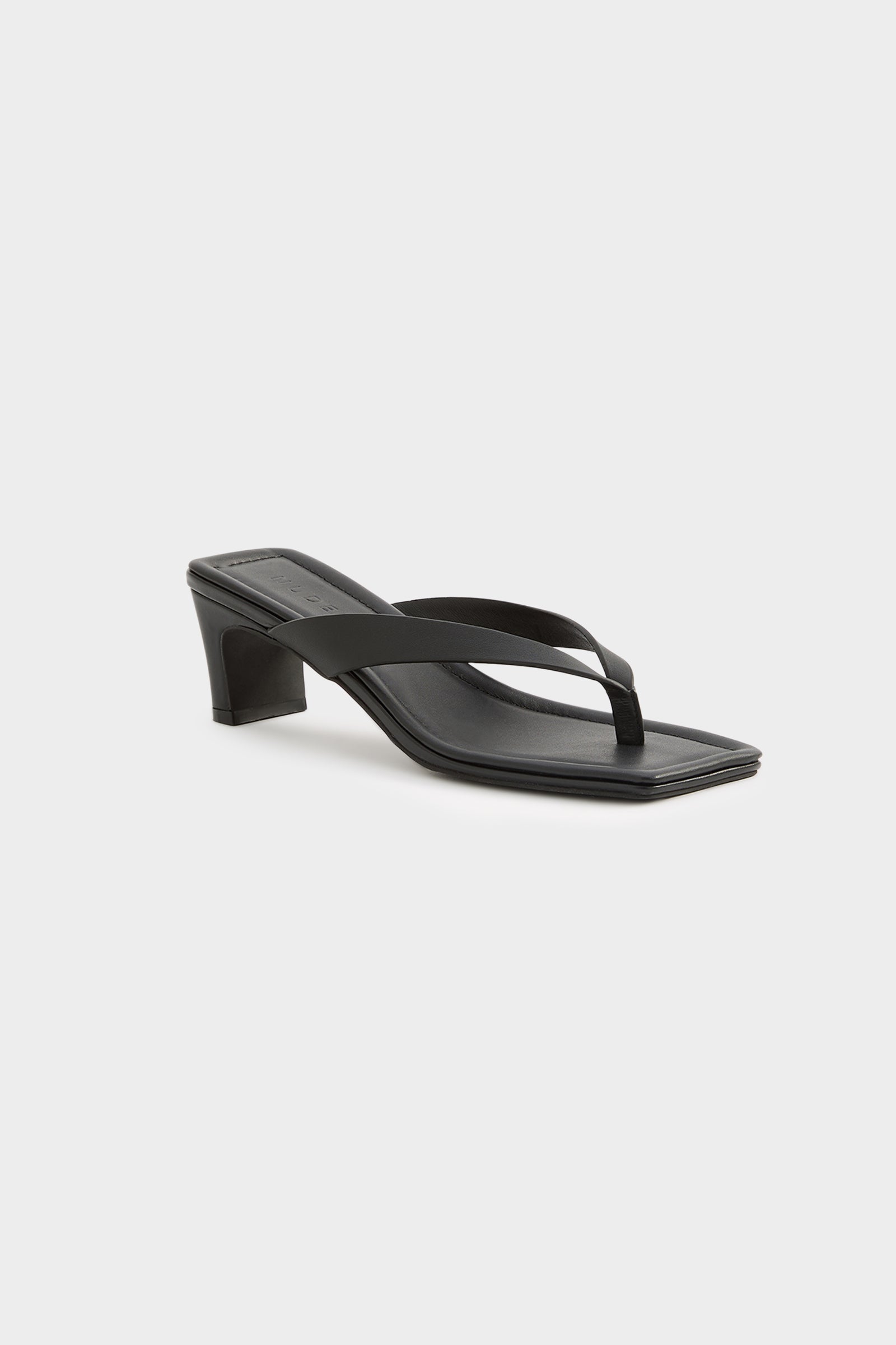 Gael Leather Heel Black 